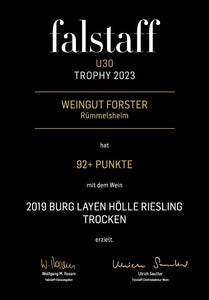 Burg Layer Hölle Riesling trocken 2019